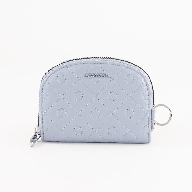 Дамско портмоне от еко кожа Silvia Rosa в син цвят – код: 3077-3 MD Style